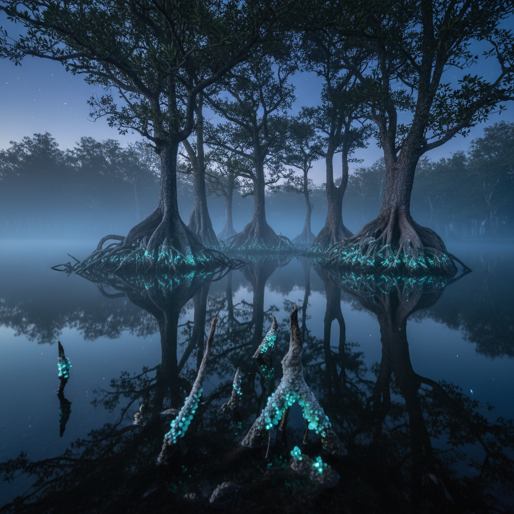 Whispering Fens: Obsidian Mirror, Ethereal Glow