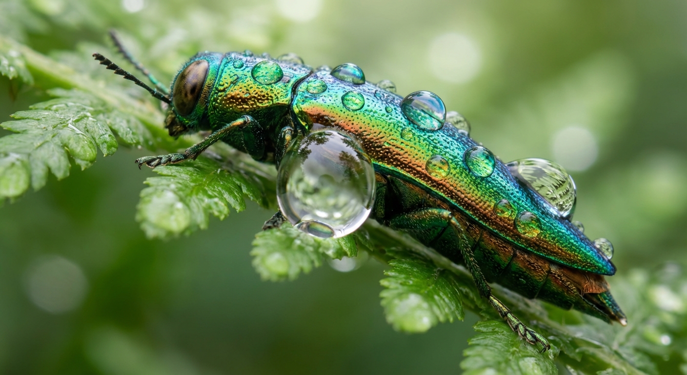 Emerald Gaze: A Droplet's Universe