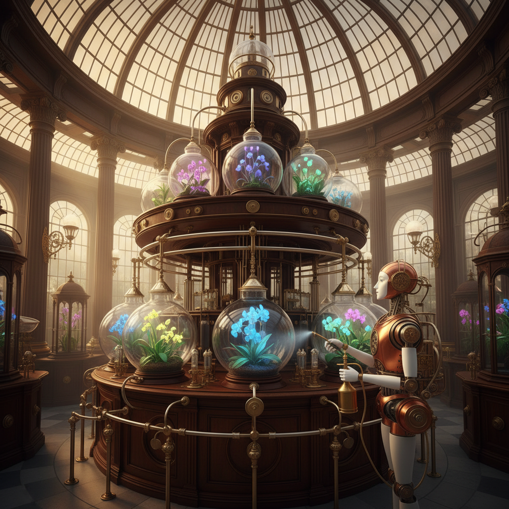 The Alchemist's Aviary: A Luminescent Conservatory