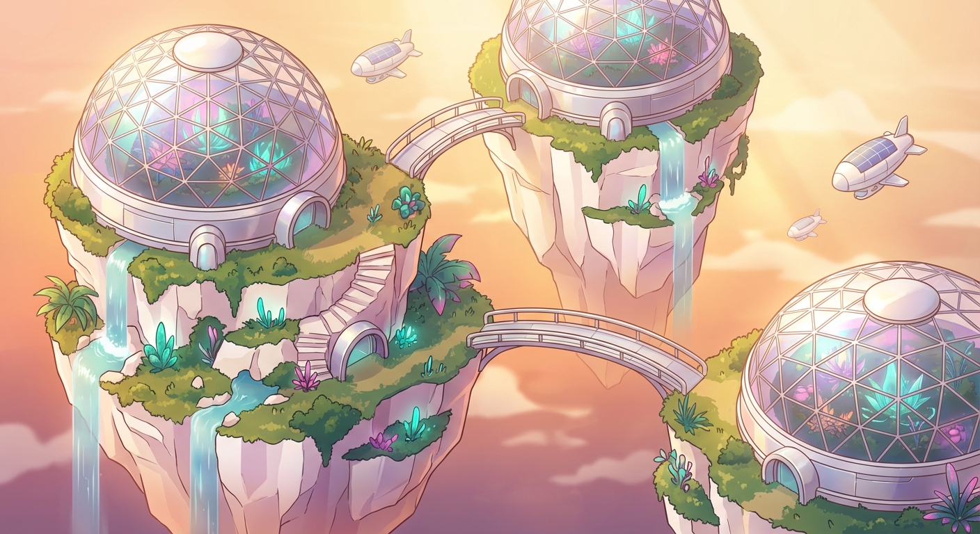 Elysian Archipelago: Golden Hour Bloom