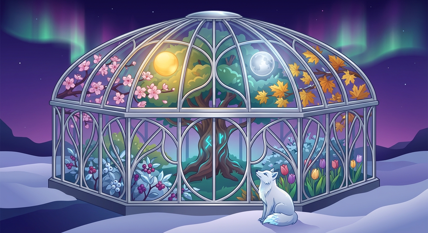 Solstice's Arctic Bloom