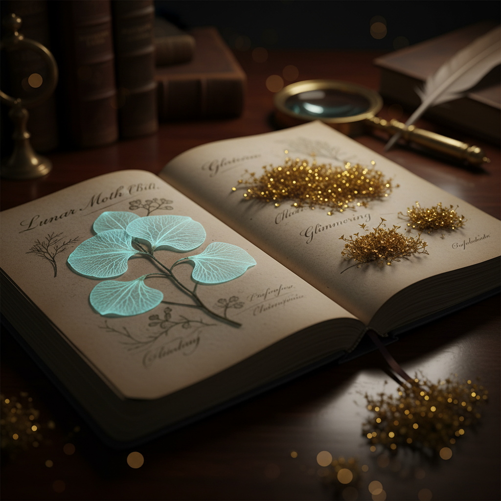 Ethereal Bloom: A Scholar's Luminous Specimen