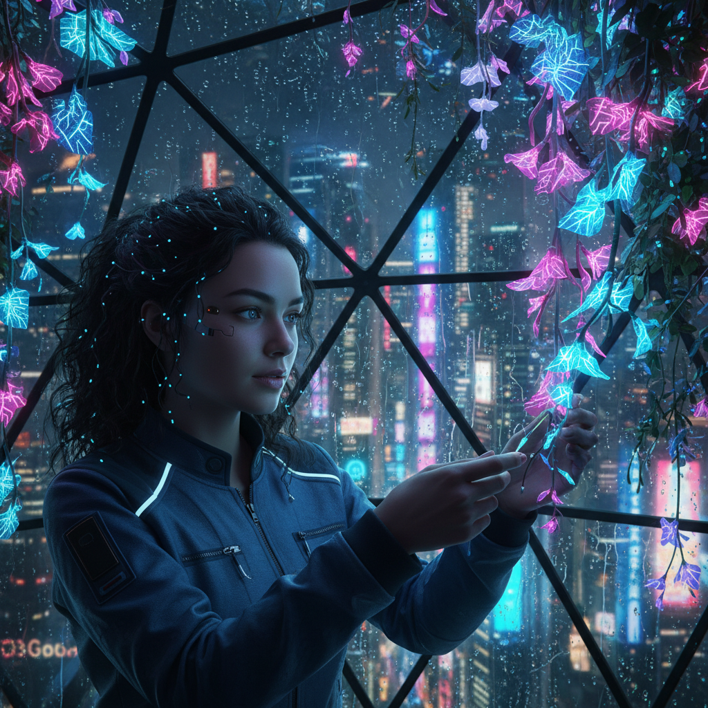 Oasis of Neon Bloom
