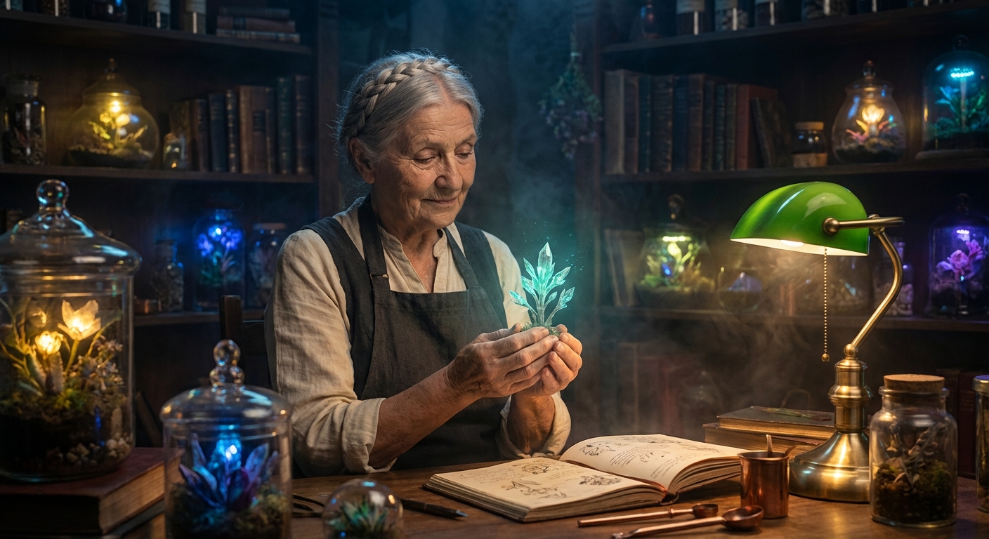 Lumina Nocturna: The Botanist's Enchanted Archive