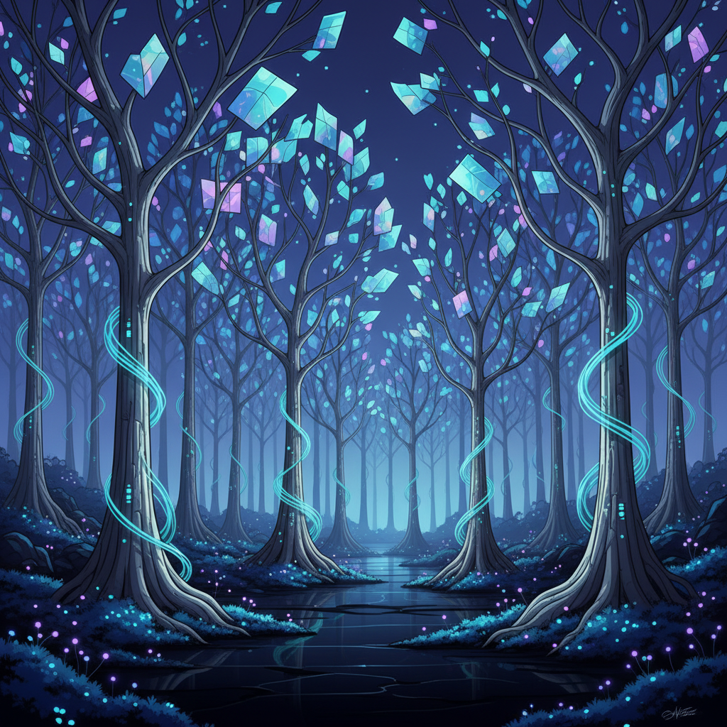 Twilight Lumina: Biomechanical Silvan Serenity