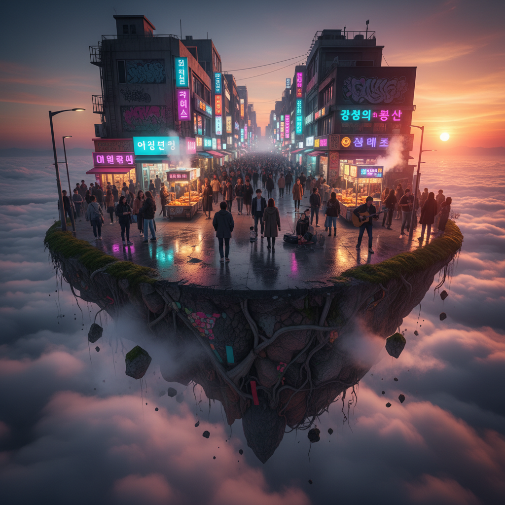 Neon Tide, Cloud-Kissed Streets