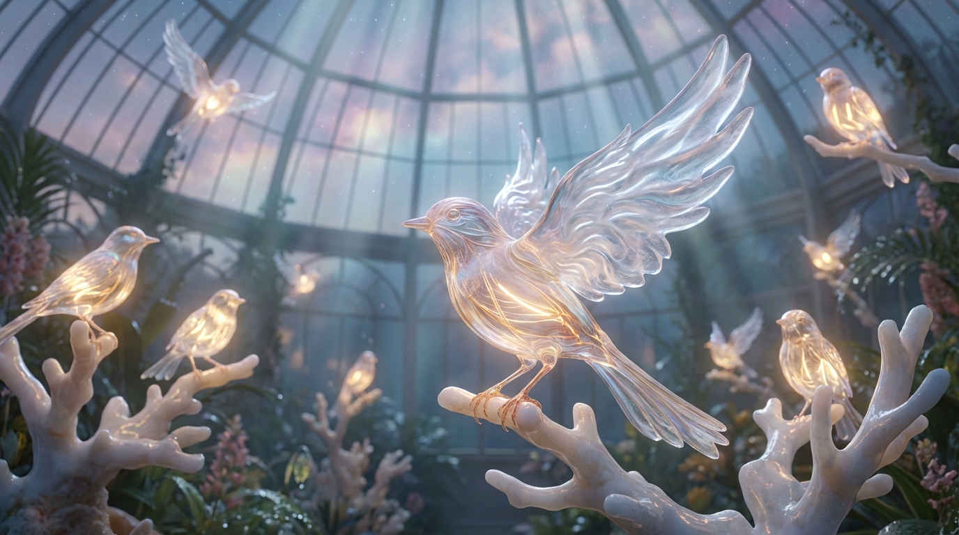 Ephemeral Aviary: Lumina Whispers
