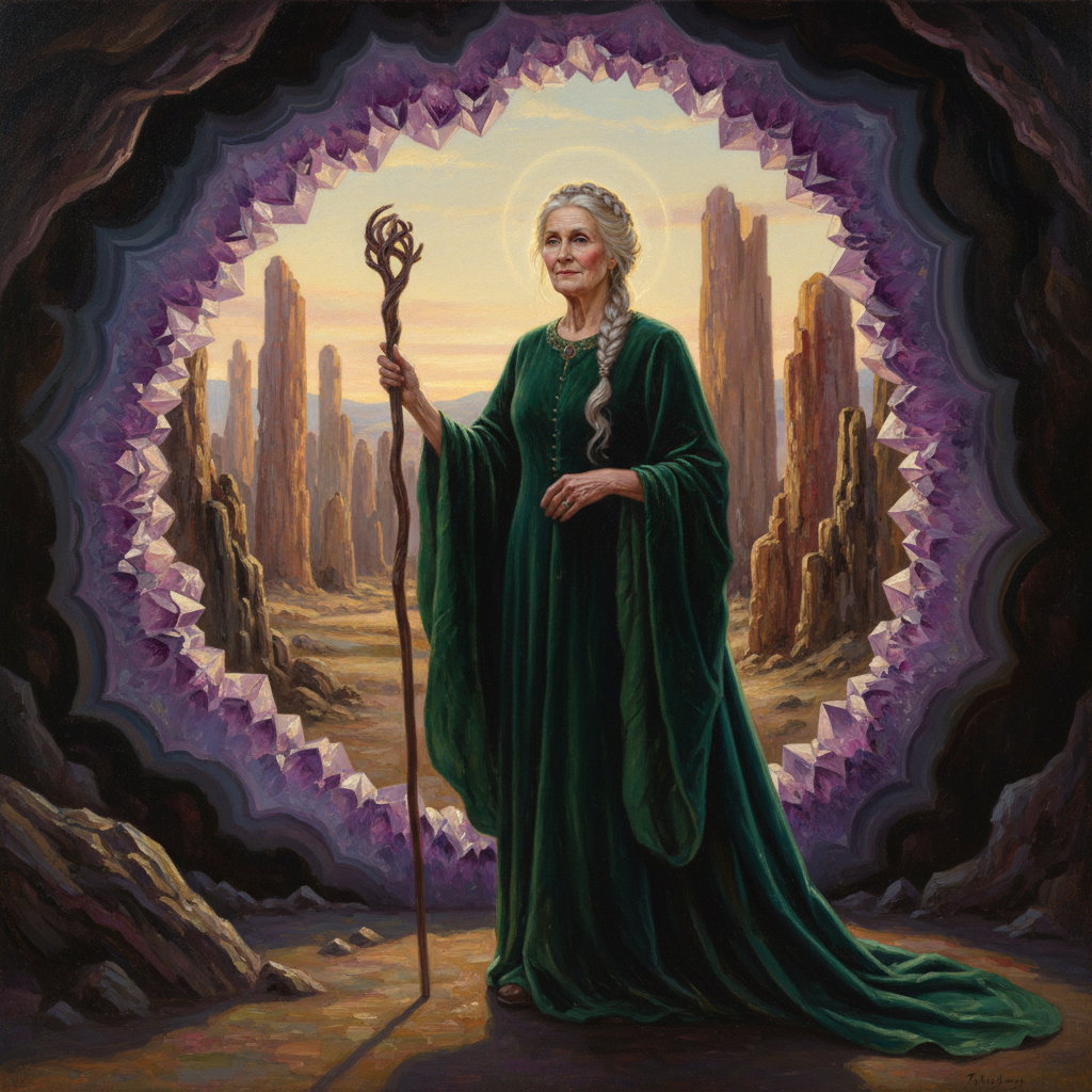 The Emerald Keeper of the Amethyst Gate
