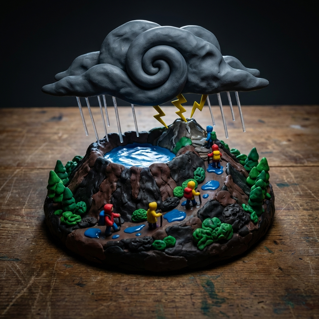 Thunderstorm Over Hallasan