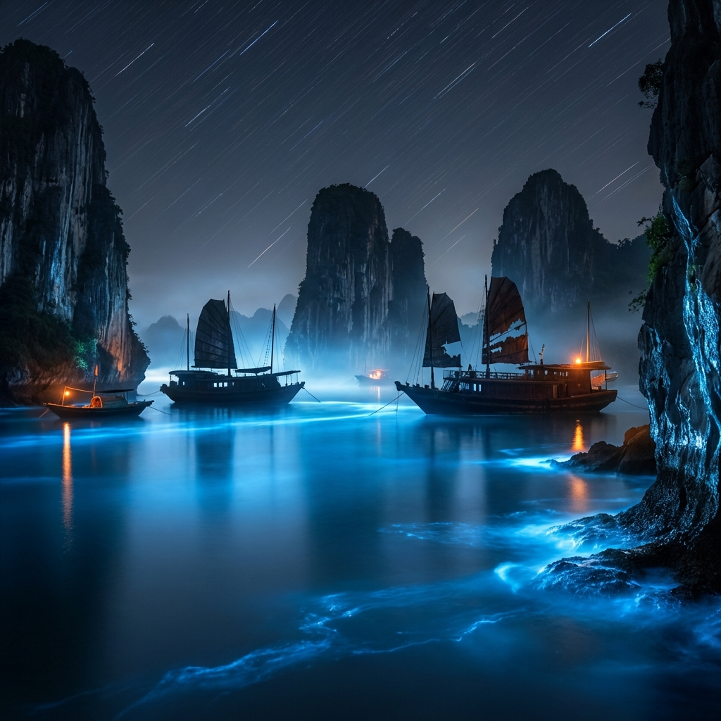 Bioluminescent Ha Long Bay