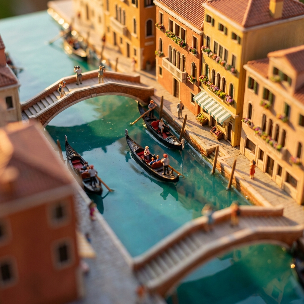 Diorama Venice Gondola