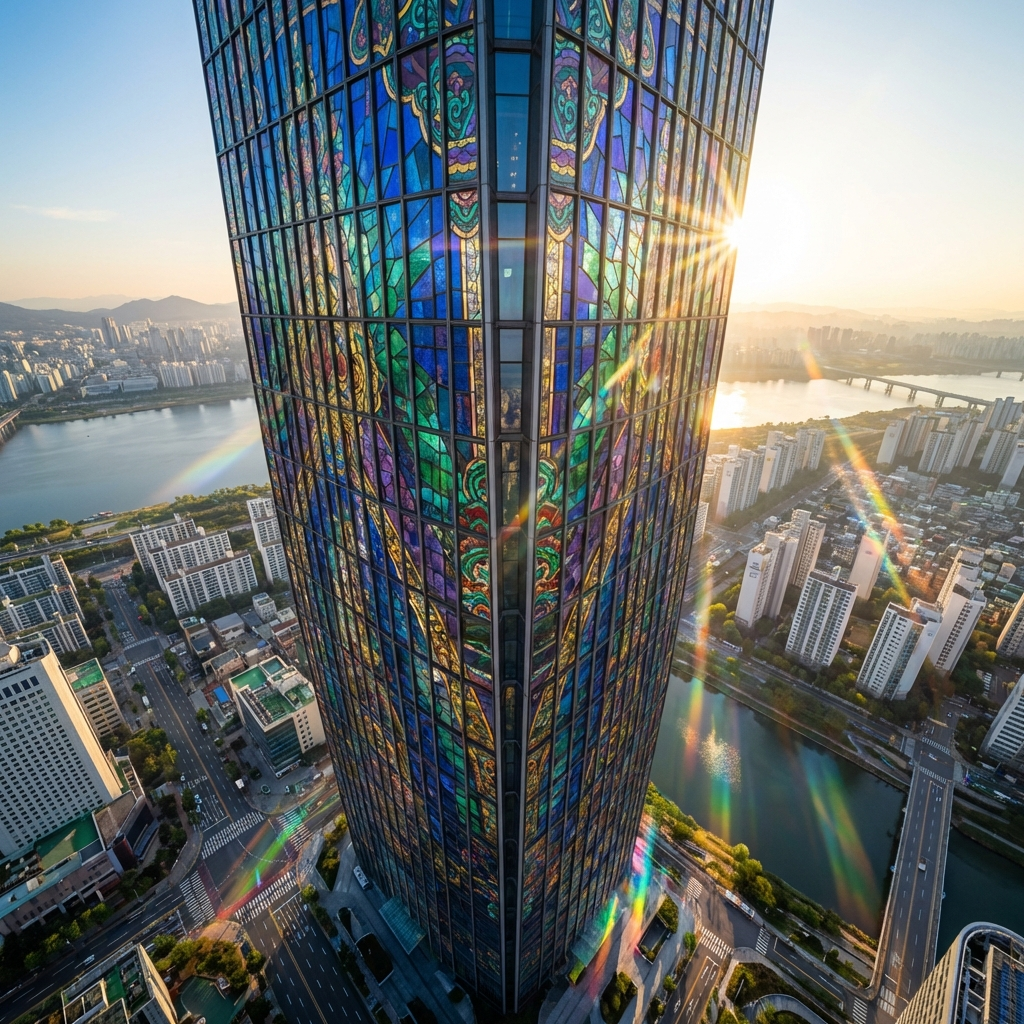 Stained Glass Lotte Tower