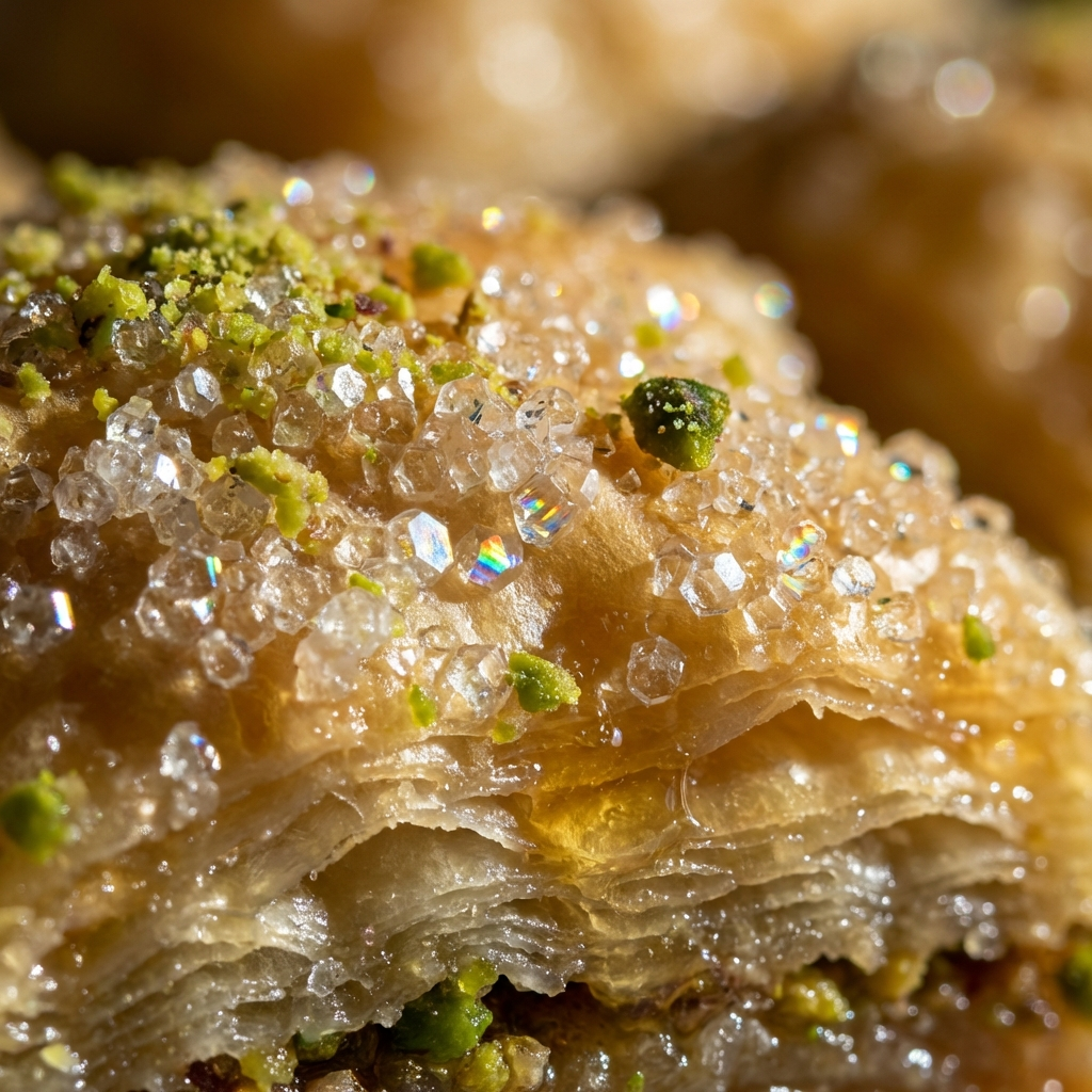 Crystal Sugar Galaxy on Baklava