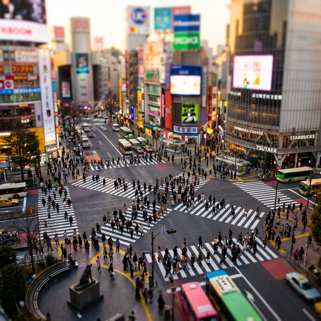 Miniature Shibuya Scramble