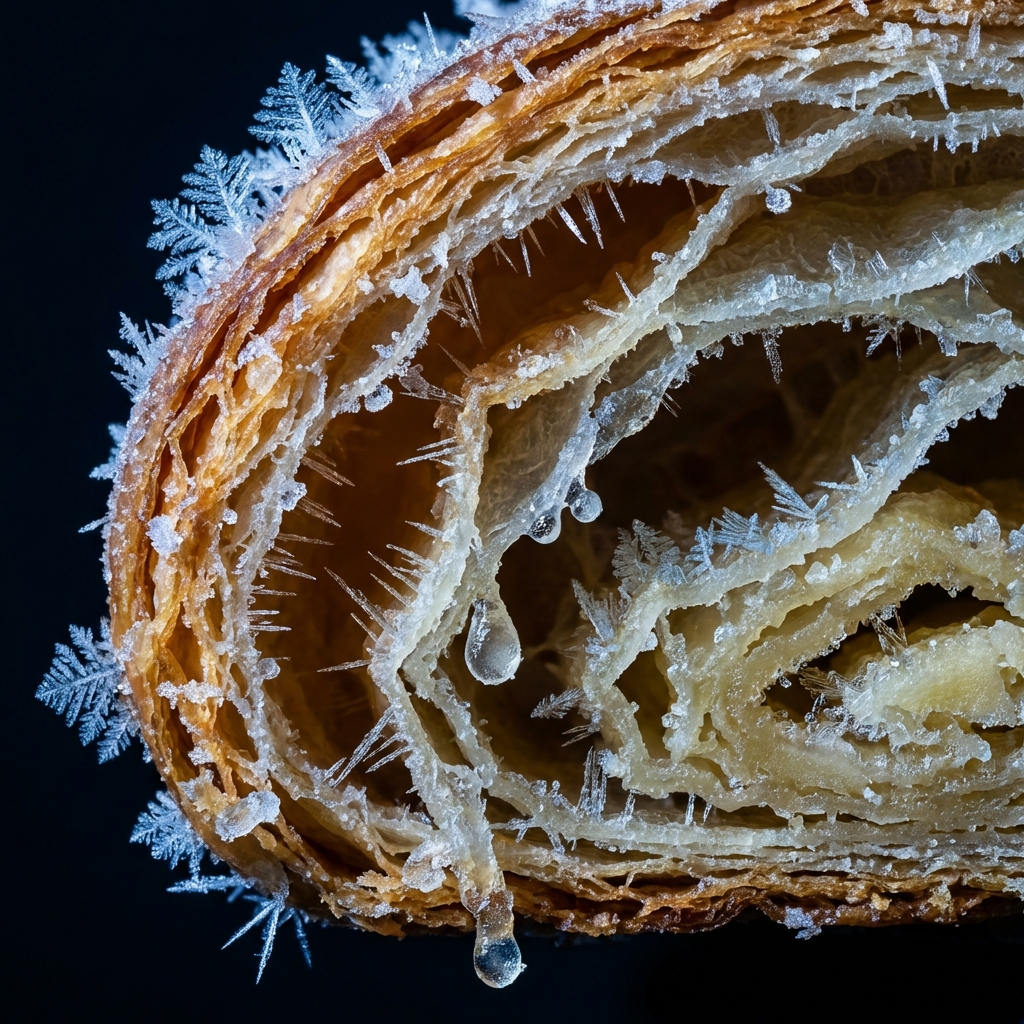 Crystalline Croissant at Minus 60