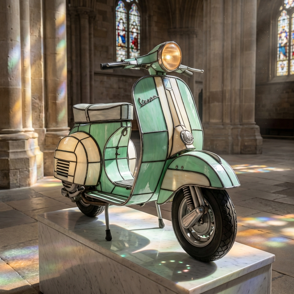 Stained Glass Vespa