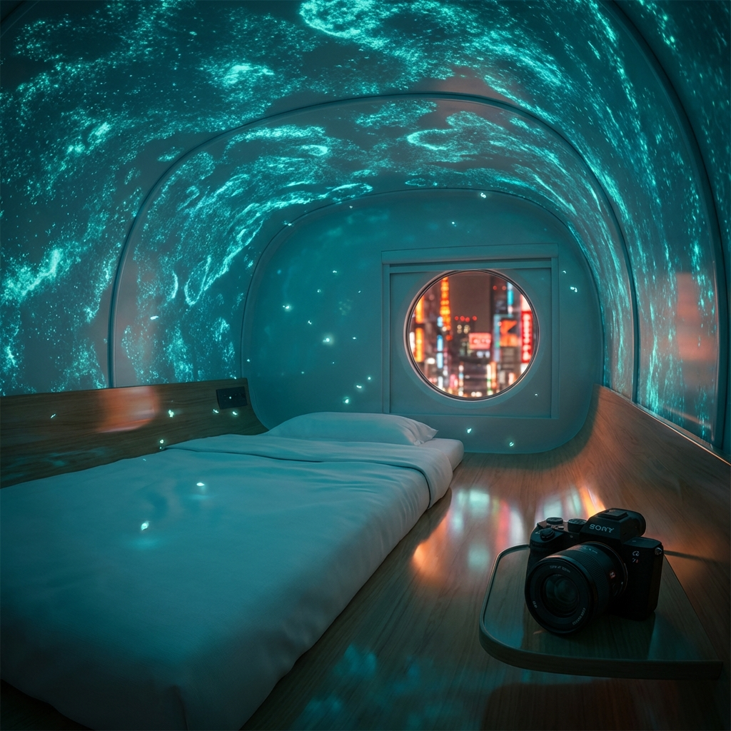 Bioluminescent Capsule - Glowing Tokyo Pod