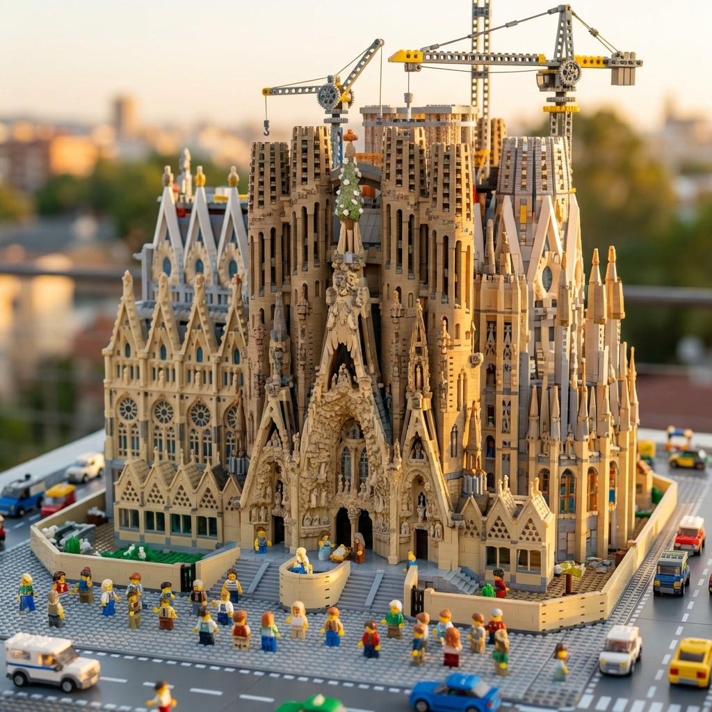 Brick by Brick Basilica - Lego Sagrada Familia