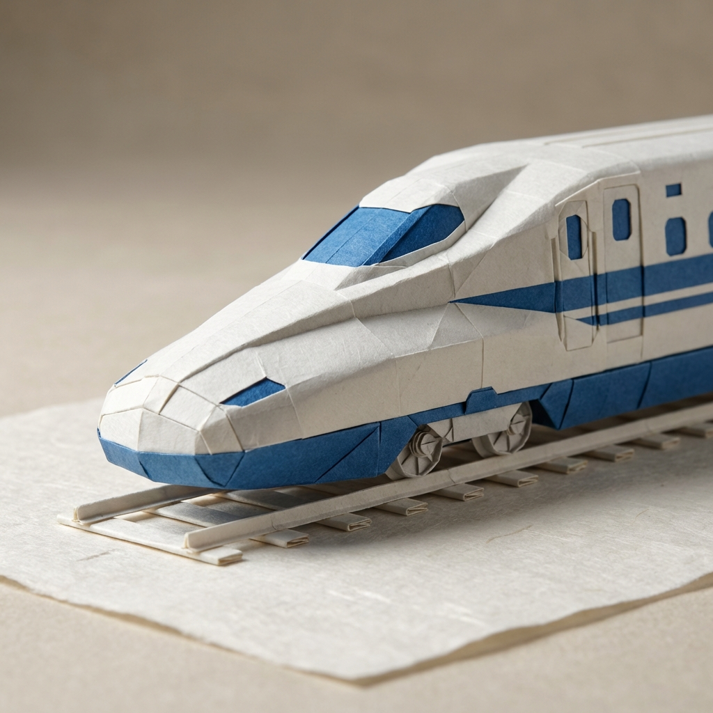 Paper Bullet - Origami Shinkansen N700S