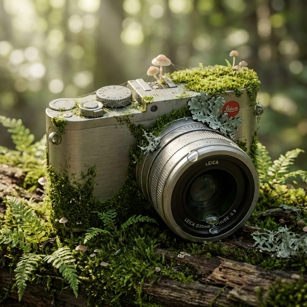 Nature Reclaims Leica - Moss Camera