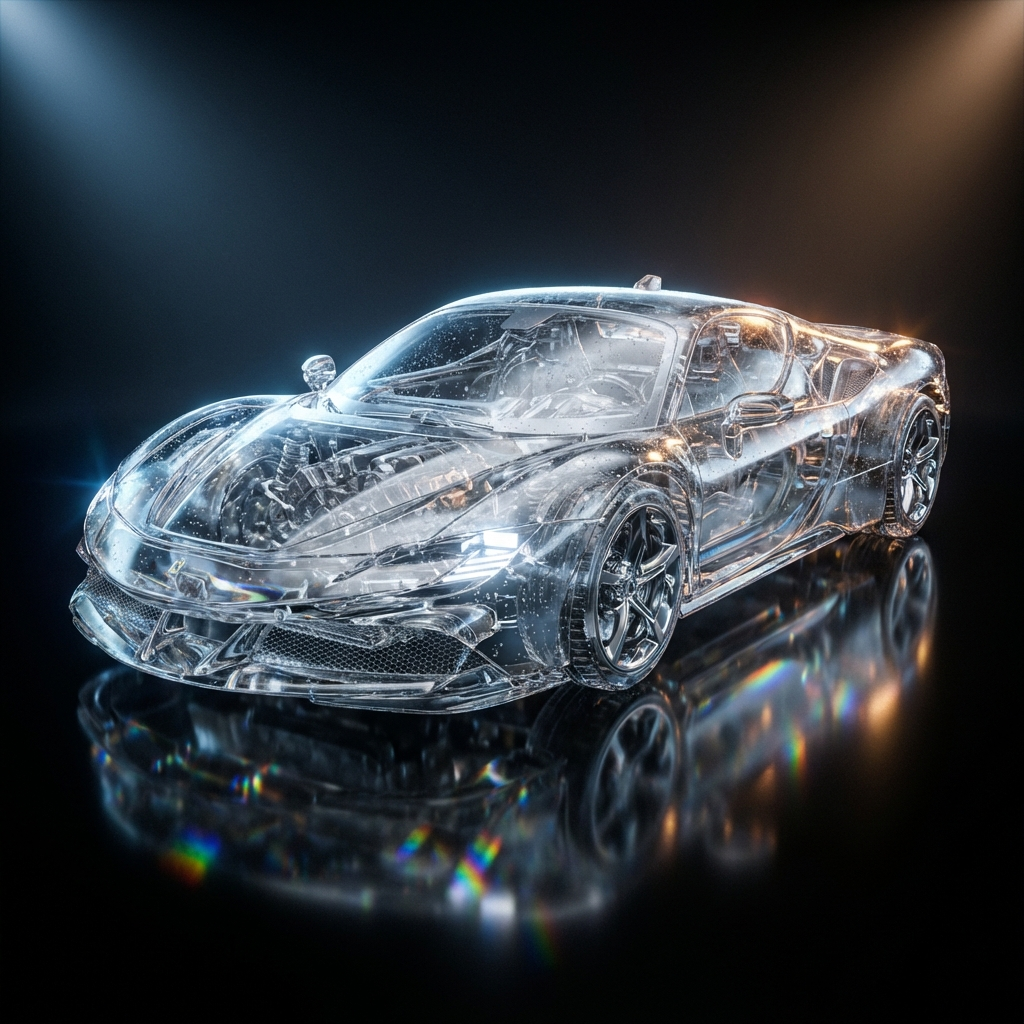 Crystal Prism SF90 - Glass Supercar