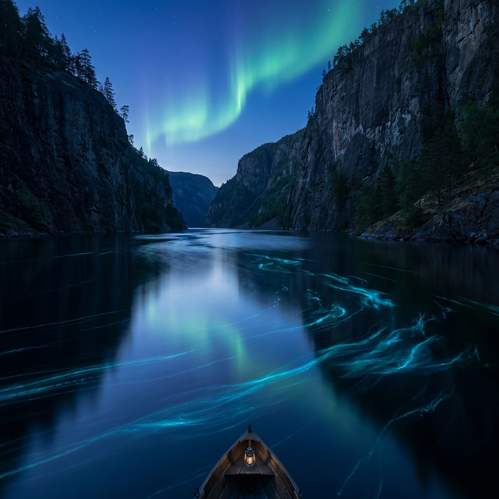 Bioluminescent Fjord