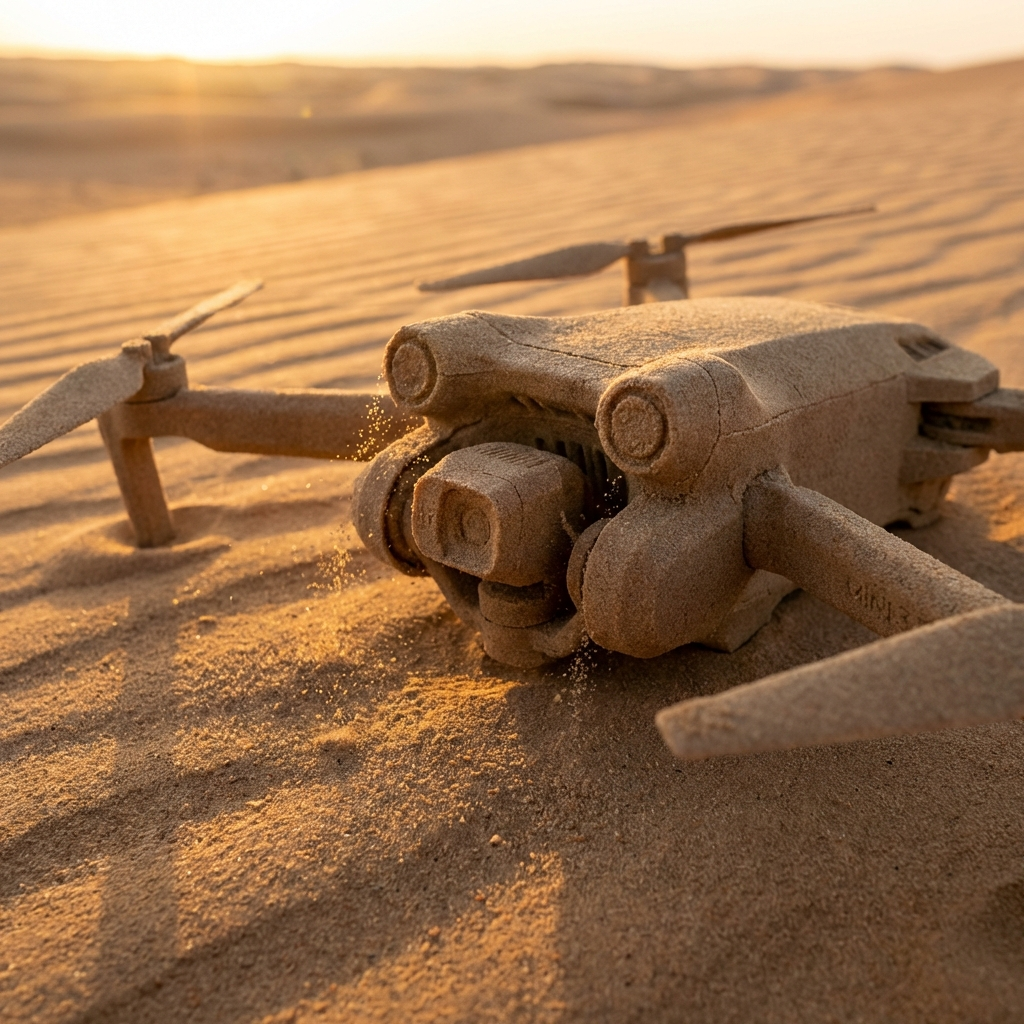 Desert Mirage - Sand Sculpture DJI Drone