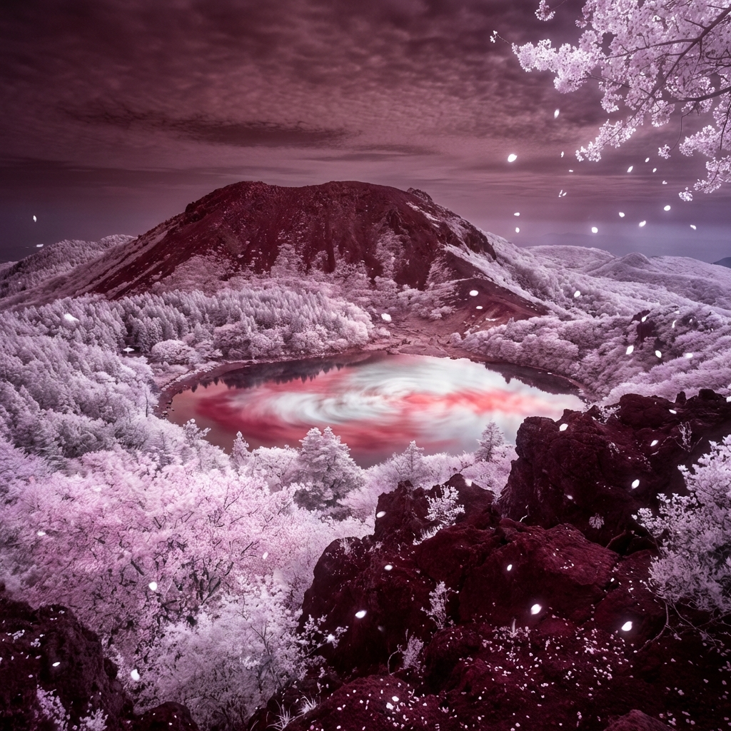 Infrared Hallasan Blossoms