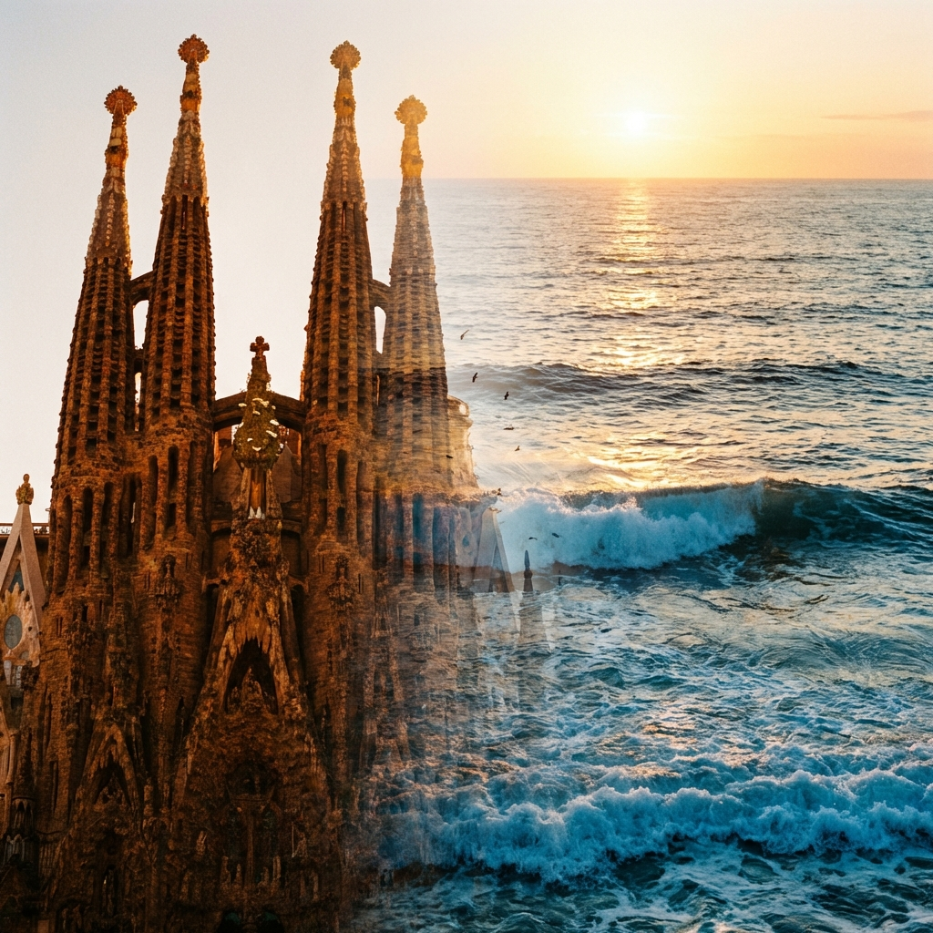 Sagrada Familia Meets the Sea