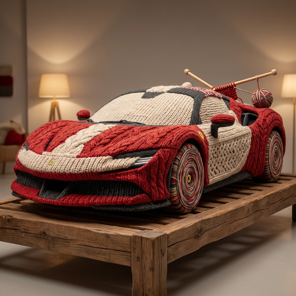 Cable-Knit Supercar - Ferrari SF90
