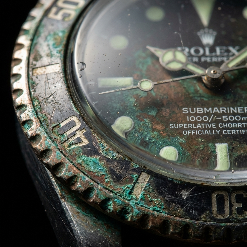Patina Submariner Macro