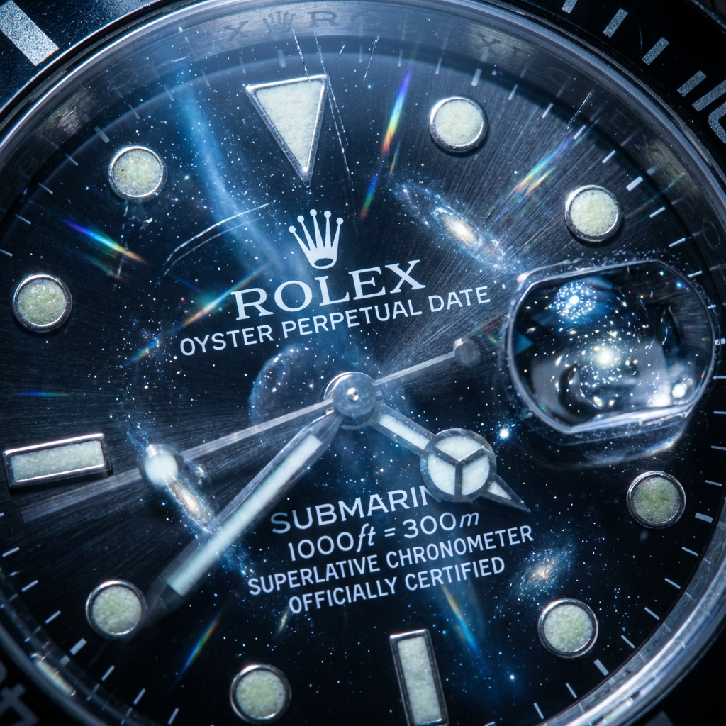 Cosmos in the Dial - Rolex Submariner Macro
