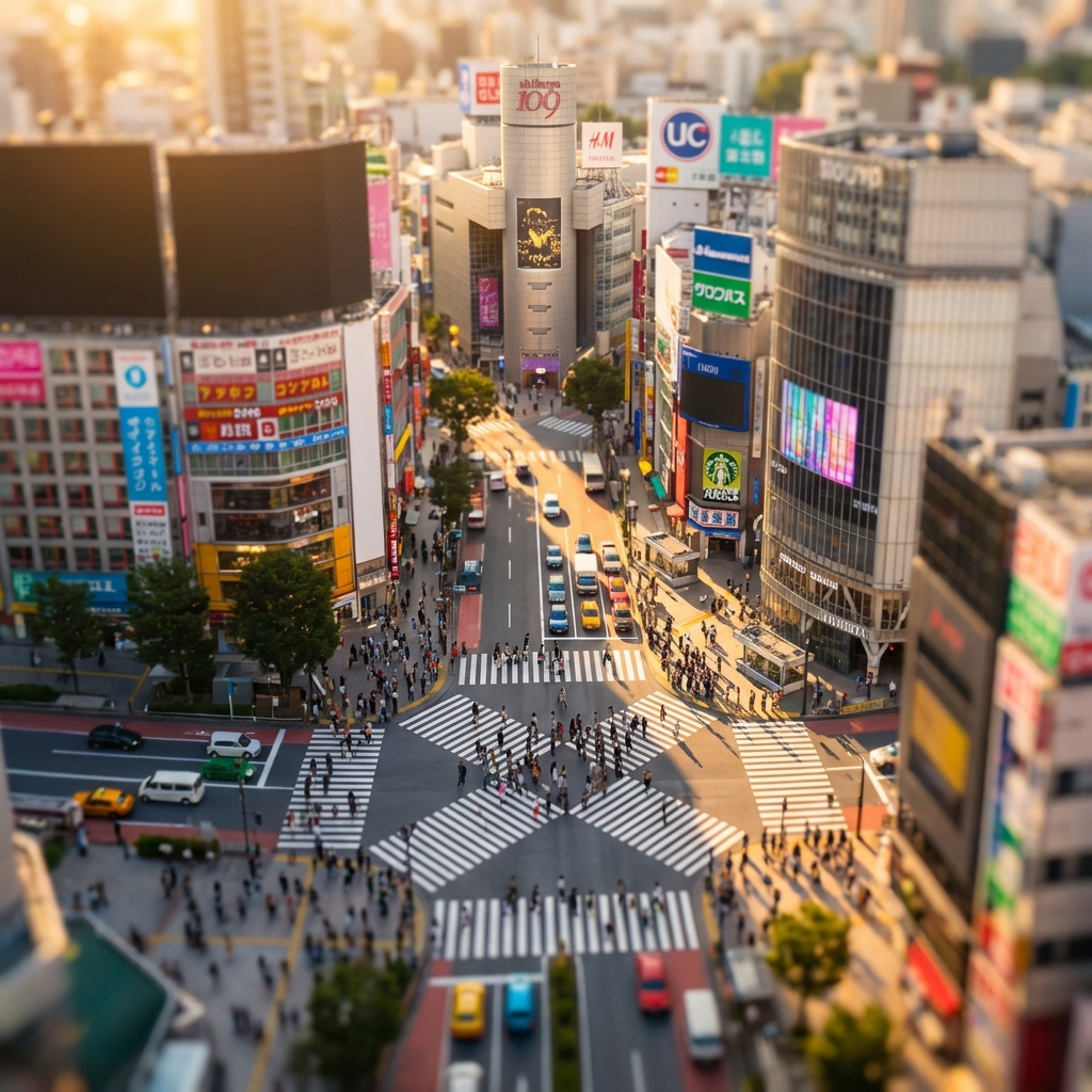Miniature Shibuya Crossing