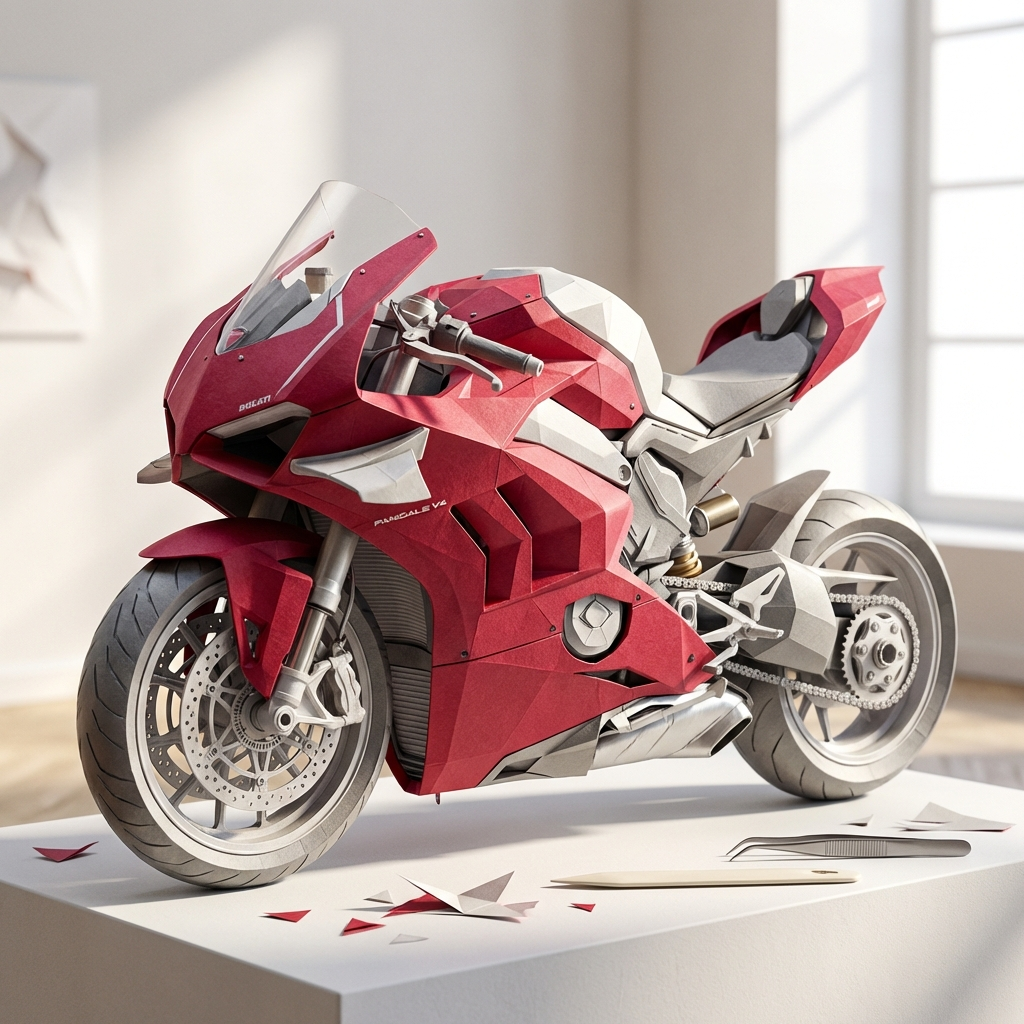 Paper Origami Ducati Panigale