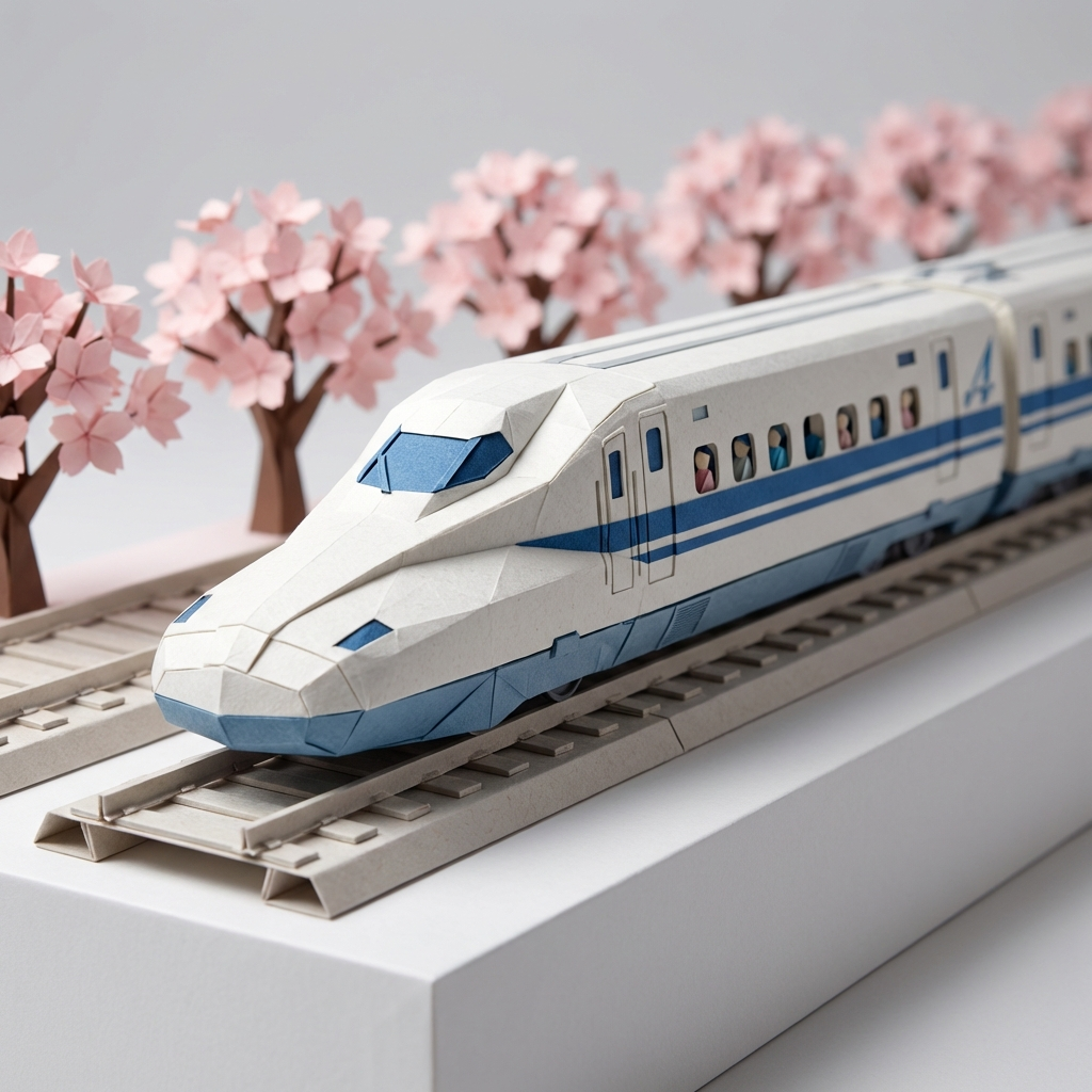Paper Bullet - Origami Shinkansen N700S
