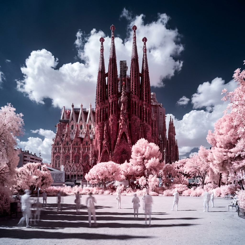 Infrared Sagrada Familia