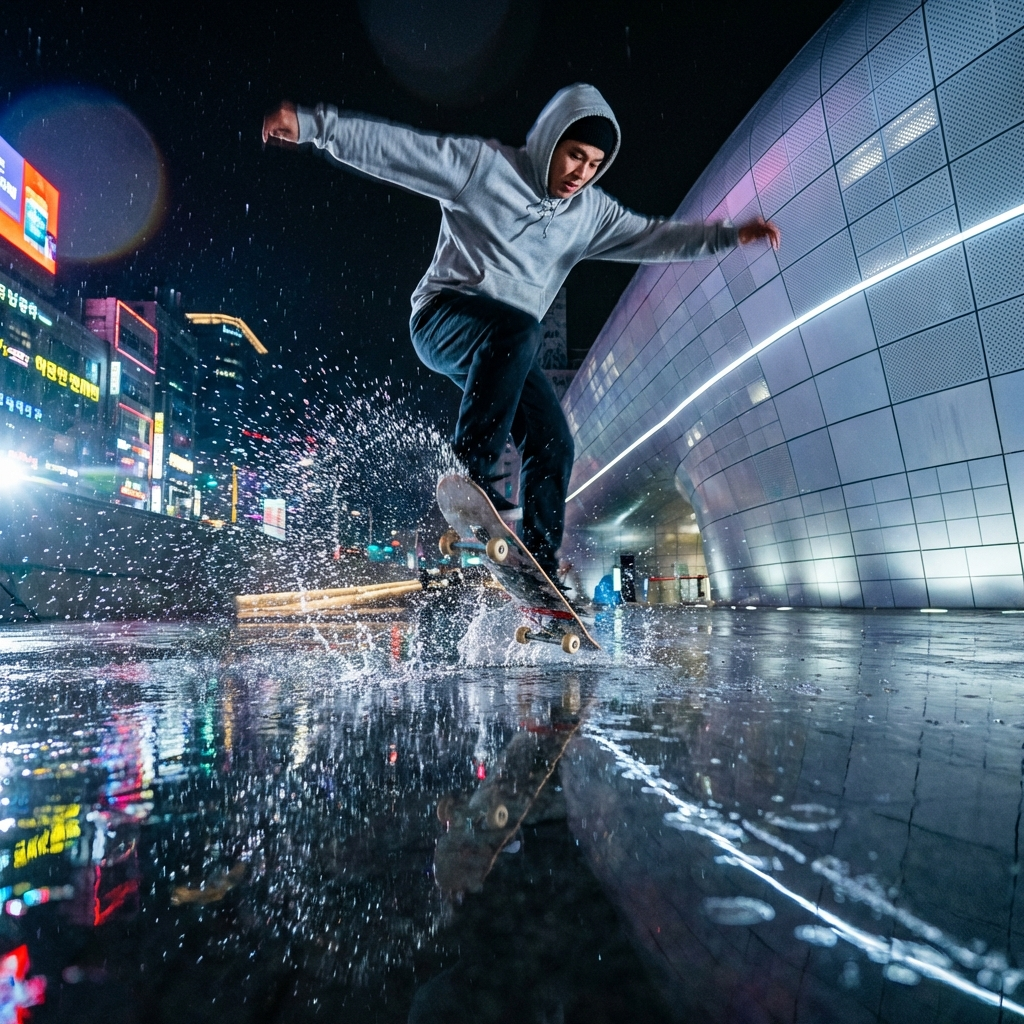 Rain Splash Heelflip at DDP