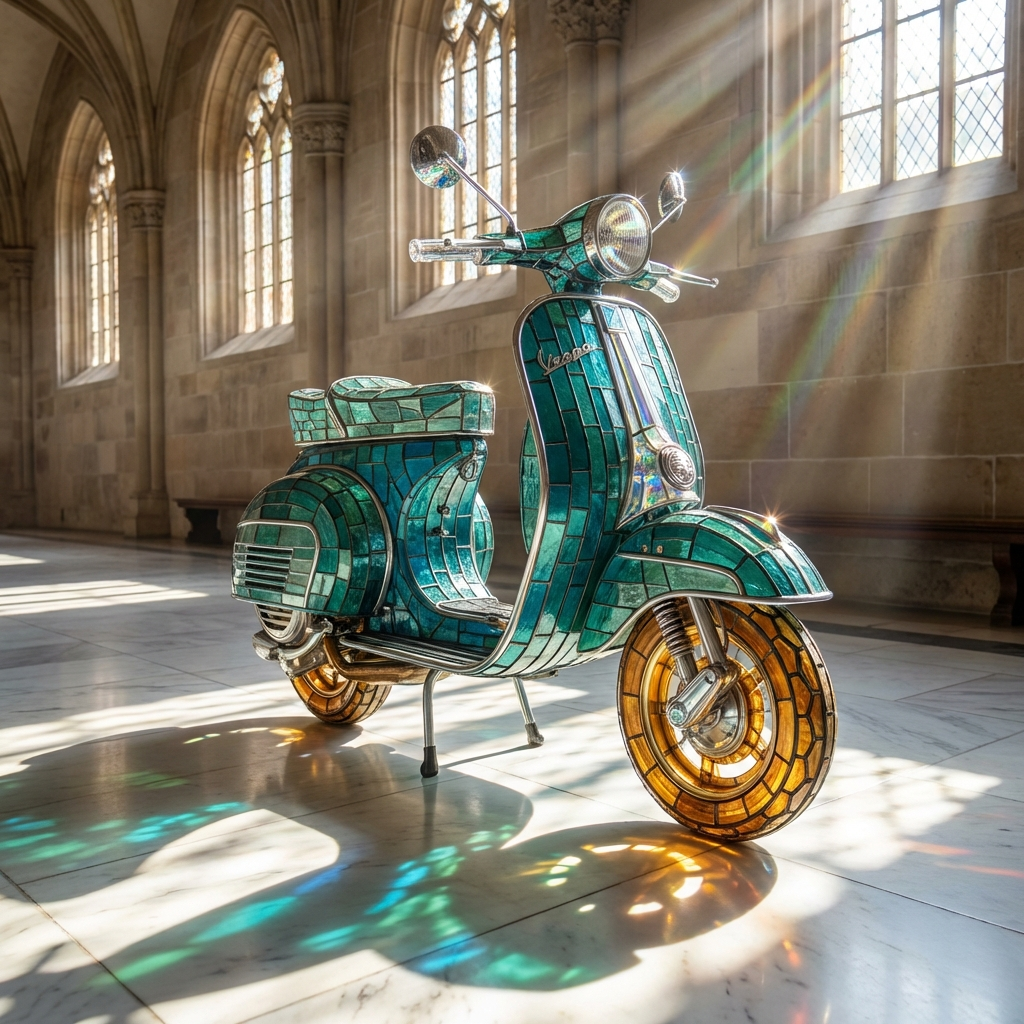 Stained Glass Vespa